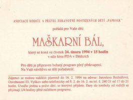 1994 - Maškarní bál